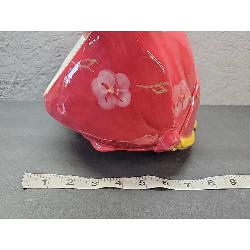 Certified International Cookie Jar Purse Shaped Floral Deb Collins‎